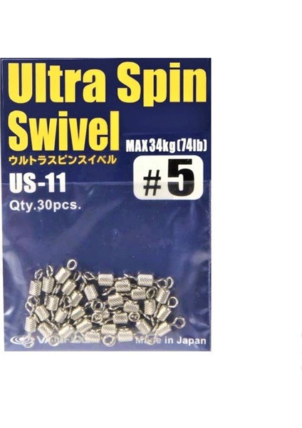 Ultra Spin Swivel Fırdöndü Us-11 Silver #5 (30 Ad)