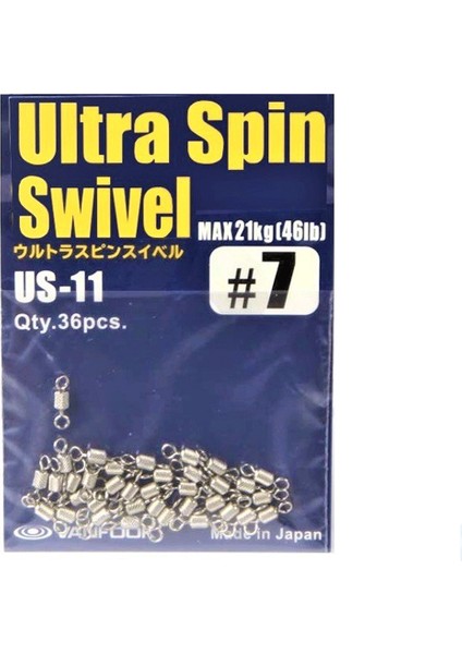 Ultra Spin Swivel Fırdöndü Us-11 Silver #7 (36 Ad)