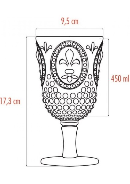 Akrilik Aqumarin 6 Lı Ayaklı Bardak & Su Meşrubat Kadeh Kahve Yanı Bardağı 450 ml ( Cam Değildir ) indirimleri