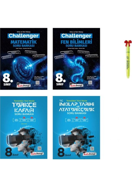 LGS 8.Sınıf Challenger Matematik Fen ve Türkçe Inkılap Kafası Soru Bankası