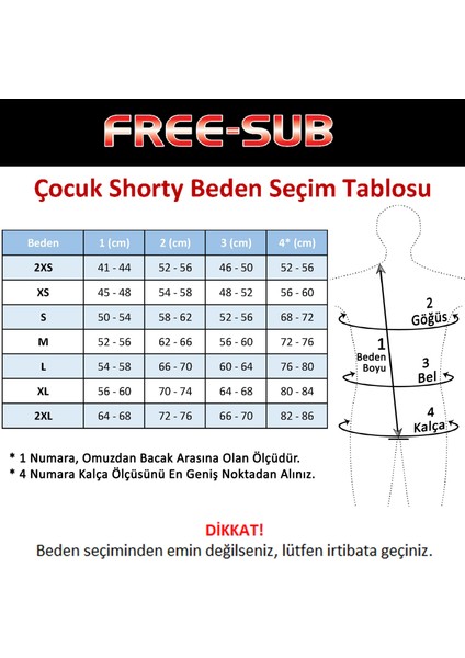 3mm Çocuk Shorty (Kısa), Sörf Yüzme Scuba Tüplü Dalış Elbisesi