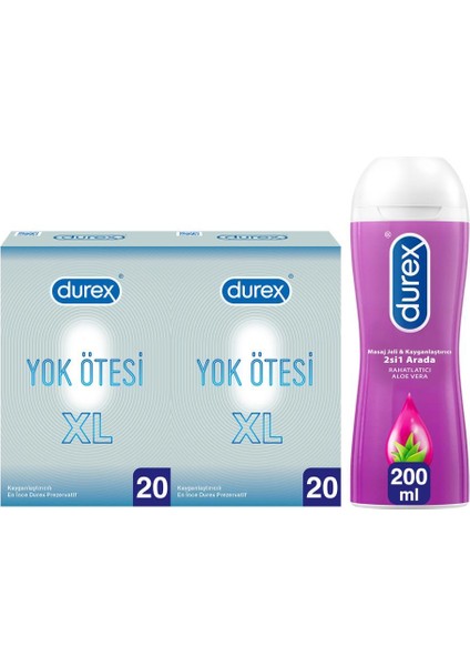 Yok Ötesi Xl 40'lı Ince Prezervatif + Aloe Vera Jel 200ML