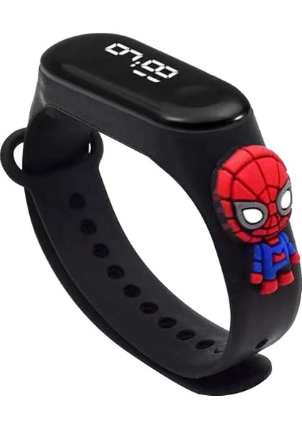 Çocuk Kol Saati LED Dokunmatik Su Geçirmez Spiderman Örümcek Adam