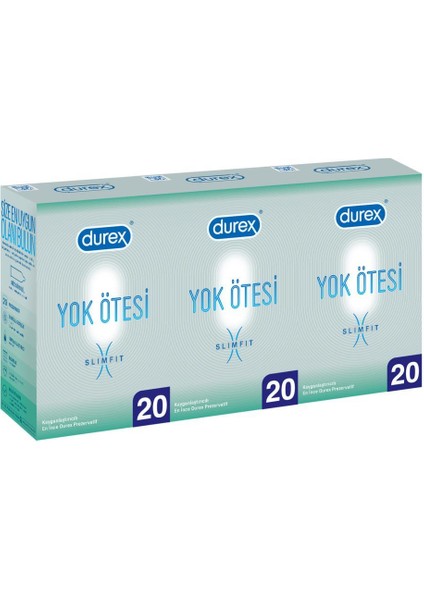 Yok Ötesi Slim Fit 60'lı Ince Prezervatif