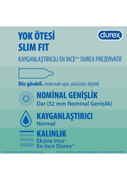 Yok Ötesi Slim Fit 20’li İnce Prezervatif