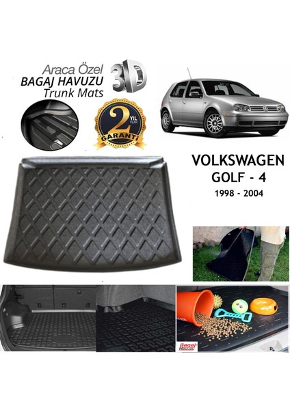 2001 Volkswagen Golf 4 Bagaj Havuzu Tam Uyumlu