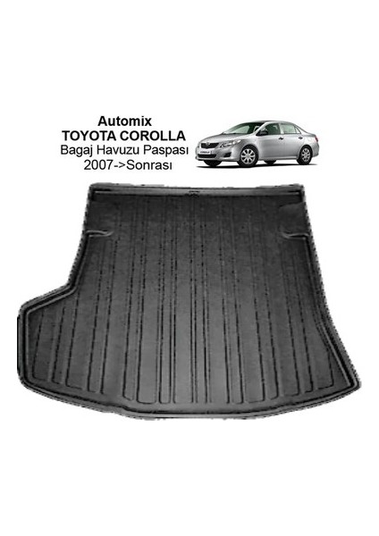 Corolla Bagaj Havuzu 2007-2013 Tam Uyumlu Kauçuk