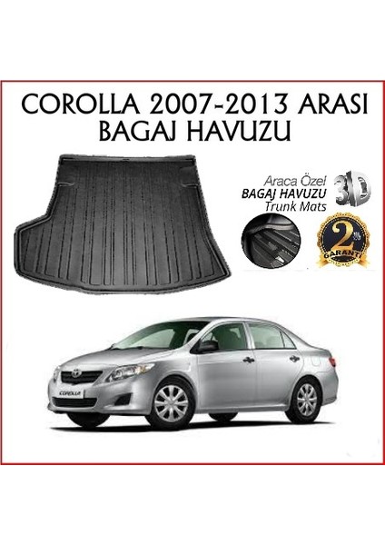 Corolla Bagaj Havuzu 2007-2013 Tam Uyumlu Kauçuk fiyatları