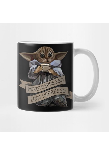 Daha Fazla Espresso, Daha Az Depresso Kupa Bardak
