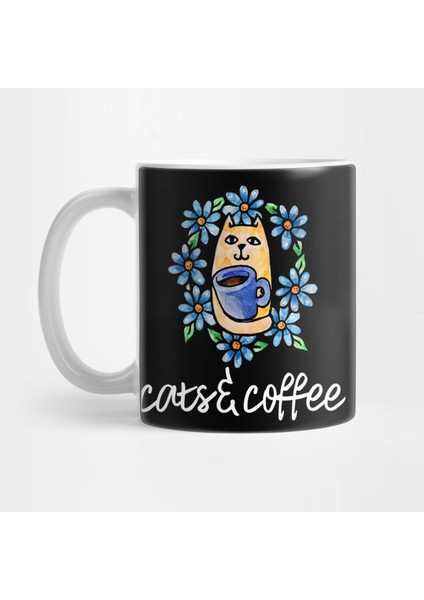 Kediler ve Kahve Kupa Bardak