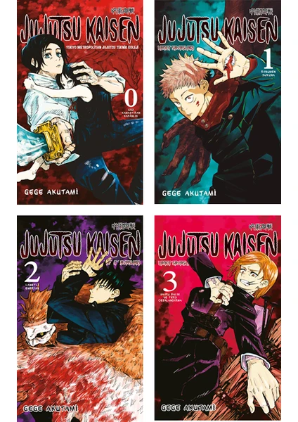 Jujutsu Kaisen 0-1-2-3. Ciltler Manga Seti