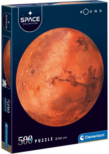 Round Space Collection Ay Tutulması 500 Parça Yuvarlak Puzzle 35107 (Clementoni)
