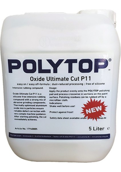 Oxide P11 Ultimate Cut Kalın Pasta 5lt.