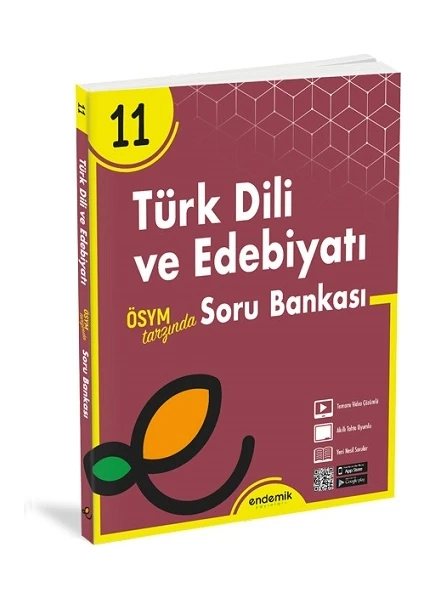 Endemik Yayınları Ösym Tarzında 11. Sınıf Türk Dili ve Edebiyatı Soru Bankası