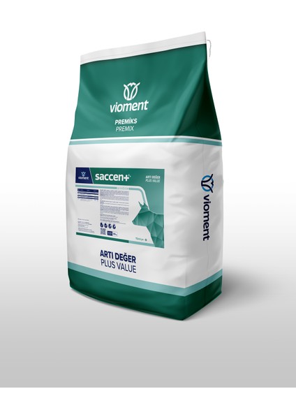 Saccent 20 Kg - Doğru Sindirim Için; Etkili Performans - Canlı Maya, İnek, Boğa, Koyun, Keçi, Premiks, Yem Katkı,