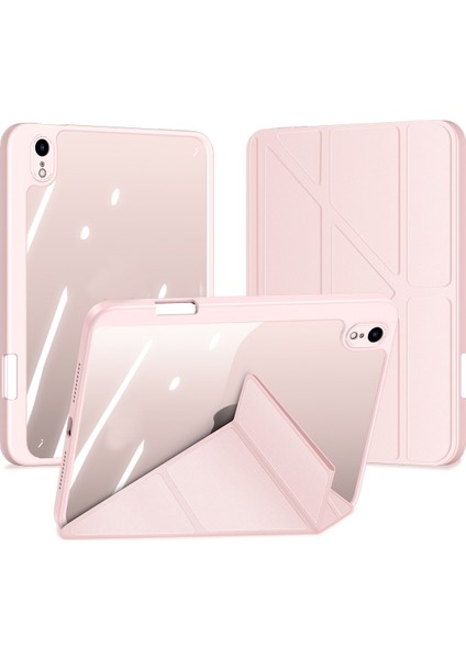 Ipad Mini (2021)/MINI 6 Için Kapaklı Tablet Kılıfı - Pembe (Yurt Dışından)