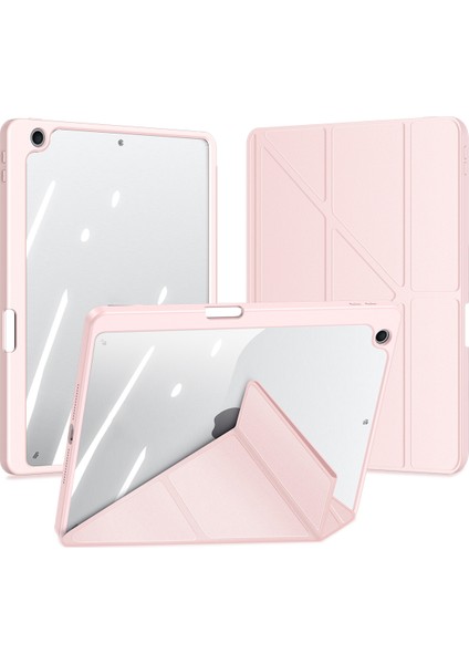 Ipad 10.2 2019/2020/2021 Için Kapaklı Tablet Kılıfı - Pembe (Yurt Dışından)