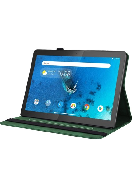 Lenovo Tab M10 TB-X605L/X605F Için Kapaklı Tablet Kılıfı - Yeşil (Yurt Dışından)
