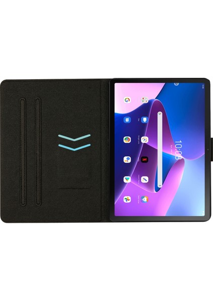 Lenovo Tab M10 Plus Için Kapaklı Tablet Kılıfı - Turuncu (Yurt Dışından)