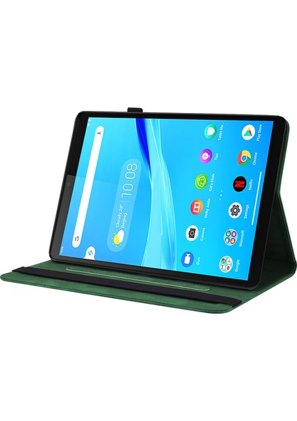 Lenovo Tab M8 Hd / M8 Fhd Için Kapaklı Tablet Kılıfı - Yeşil (Yurt Dışından)