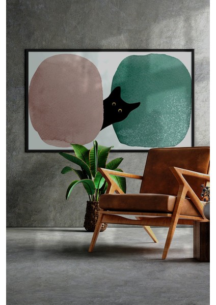 Çerçeveli Tablo Modern Sanatsal Dekorasyon Ev Dekoru Tekli Çerçeve Tablo ÖZC-455