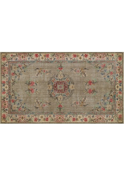 Klasik Modern Vintage Eskitme El Dokuma Halı 162 x 277CM 8846