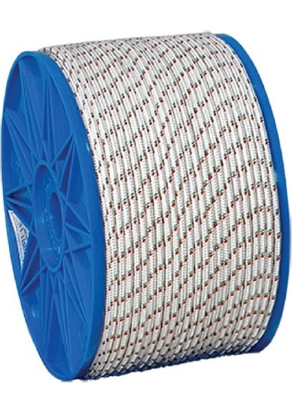 Örme Halat 6 mm Metrelik 1. Kalite Soylu Örgü Halat, Iskota Halat Çadır, Kamp ve Tekne Yat Halatı