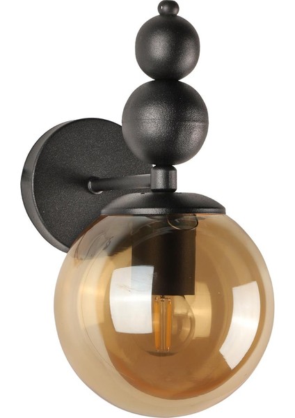 Sonsuz Aplik 2 Adet Siyah Bal Cam modelleri