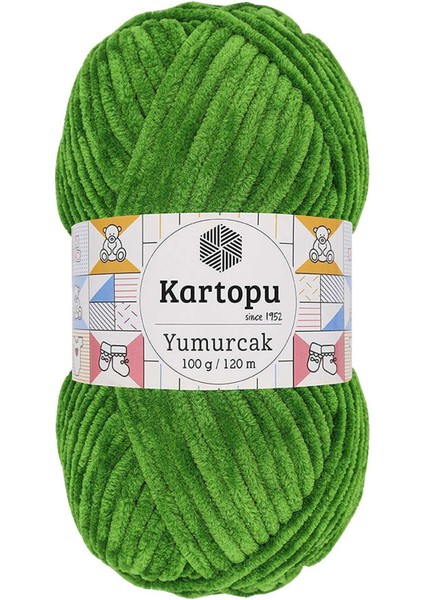 Yumurcak Kadife El Örgü Ipi Yeşil K469