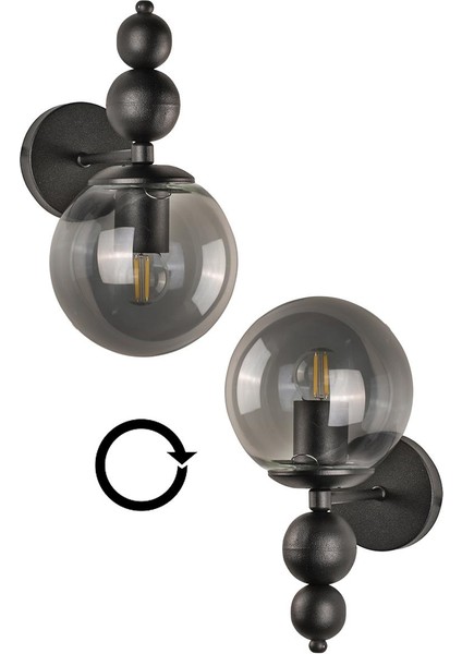 Sonsuz Aplik 2 Adet Siyah Füme Cam fiyatları