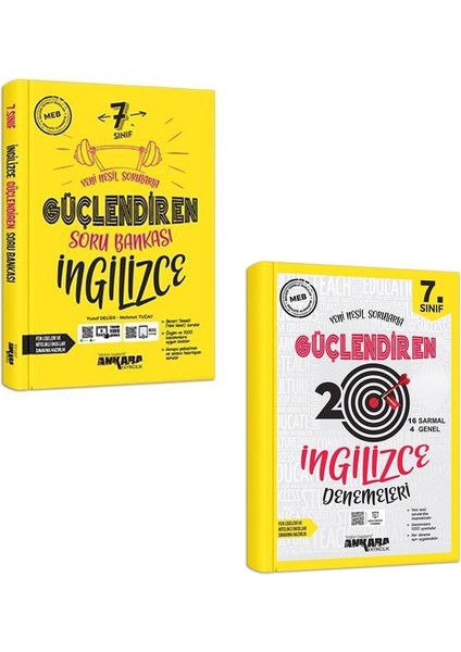 7.Sınıf Ingilizce Güçlendiren Soru - Deneme Seti 2 Kitap 2023