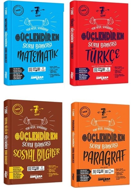 7.Sınıf Matematik - Türkçe - Sosyal - Paragraf Soru Seti 4 Kitap 2023