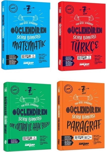 7.Sınıf Matematik - Türkçe - Din Kültürü - Paragraf Güçlendiren Soru Seti 4 Kitap 2023