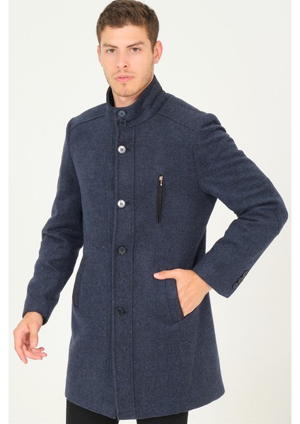 PLT8386 Dewberry Erkek Palto-Diagonal Lacivert fırsatları