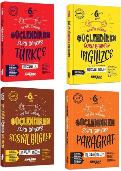 6.Sınıf Sosyal + Türkçe + Ingilizce + Paragraf Soru Seti 4 Kitap 2023