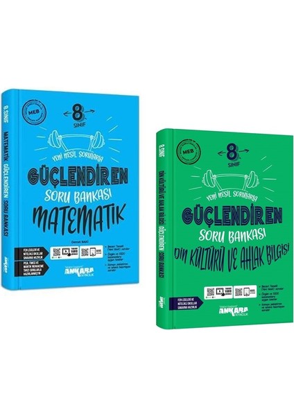 8.Sınıf Matematik + Din Kültürü Kültürü Güçlendiren Soru Seti 2 Kitap 2023