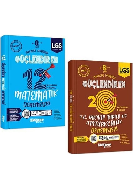 8.Sınıf Matematik + Inkılap Güçlendiren Deneme Seti 2 Kitap 2023