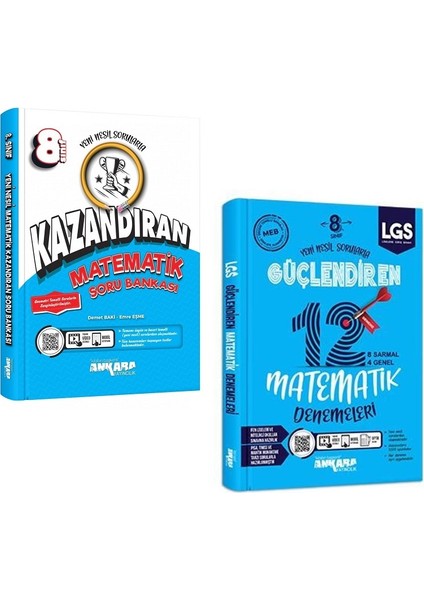 8.Sınıf Matematik Kazandıran Soru + Güçlendiren Deneme Seti 2 Kitap 2023