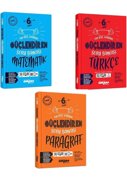 6.Sınıf Matematik + Türkçe + Paragraf Güçlendiren Soru Seti 3 Kitap 2023