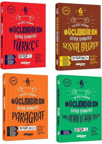 6.Sınıf Sosyal + Türkçe + Din Kültürü + Paragraf Soru Seti 4 Kitap 2023