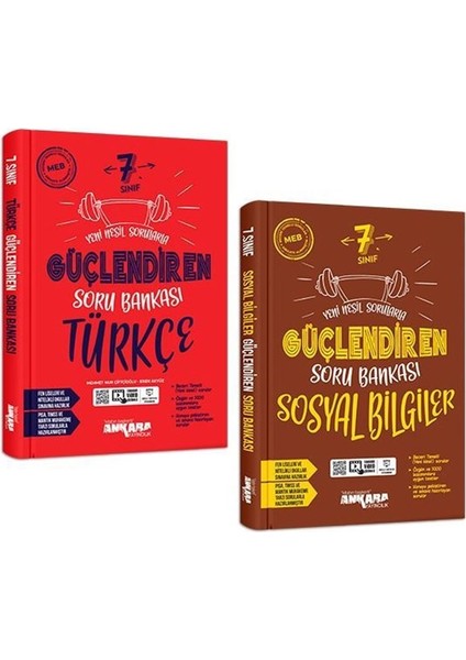 7.Sınıf Türkçe + Sosyal Bilgiler Güçlendiren Soru Seti 2 Kitap 2023