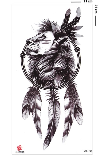 Dreamcatcher Aslan ve Düş Kapanı Geçici Dövme fiyatları