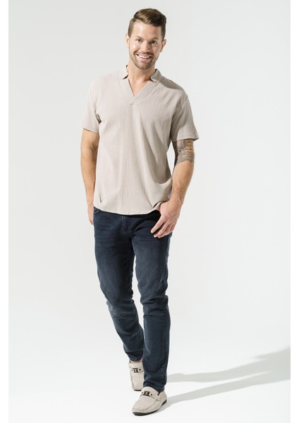 Organik Yıldız Yaka Taş Gömlek S27066 modelleri