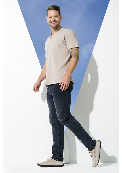 Organik Yıldız Yaka Taş Gömlek S27066 fırsatları