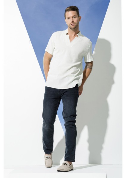 Organik Yıldız Yaka Yeşil Gömlek S27067 modelleri