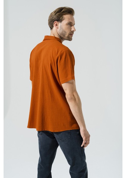 Organik Yıldız Yaka Kiemit Gömlek S27069