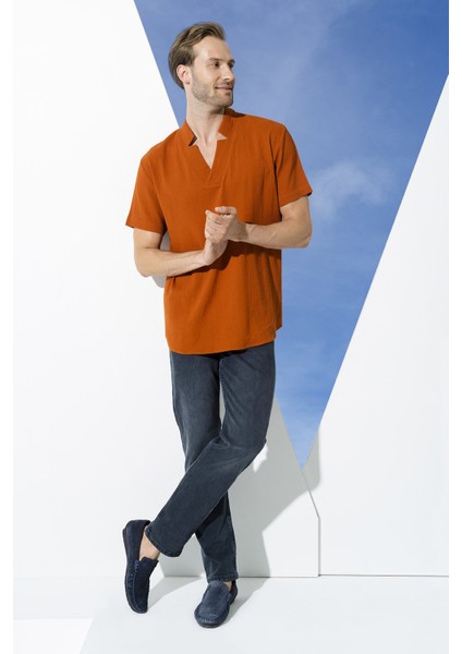 Organik Yıldız Yaka Kiemit Gömlek S27069 modelleri