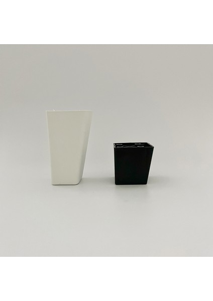 Plastik Köşeli Konik Mobilya & Koltuk Ayağı 12cm Mat Beyaz (4 Adet) fiyatları