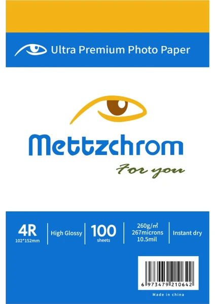 Ultra Premium Parlak Fotoğraf Kağıdı 100 Sayfa 260 gr 10 x 15 cm