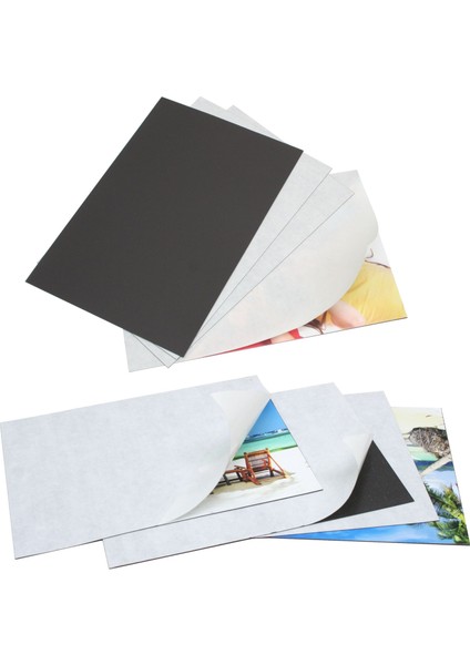 4 Adet Kendinden Yapışkanlı Fotoğraf Magneti, 21X30 cm ( A4 Ebat ) Levha Foto Magnet Mıknatıs modelleri